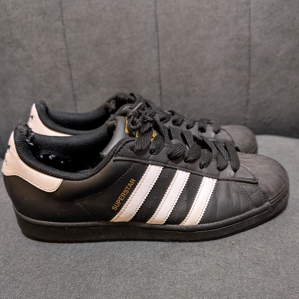 Adidas Superstar Black and White Sneakers